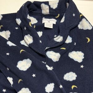 Kathy Ireland Midnight Blue Pajama Top/Bottom with Cloud and Star Design